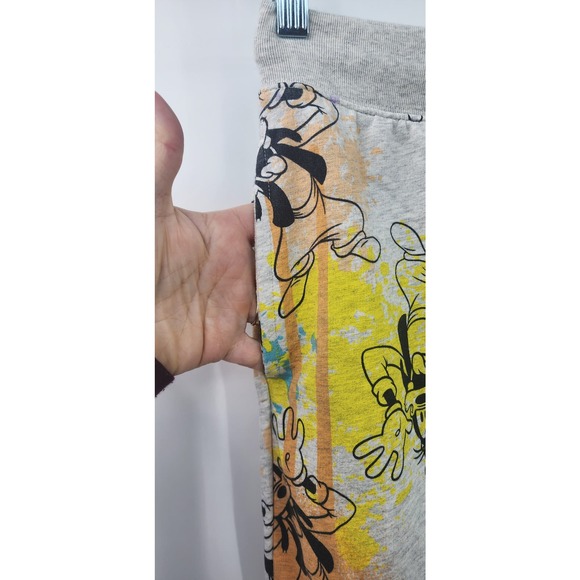 Disney Parks Goofy Grey Paint Splatter Pants Bottoms Joggers XS Oversized - Picture 5 of 6
